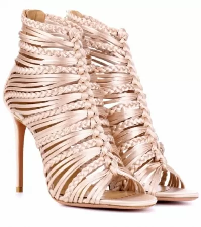 Satin high heels