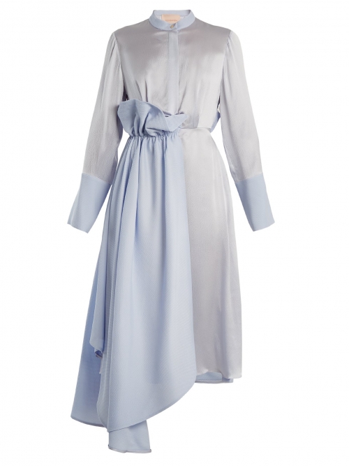 Light blue silk dress